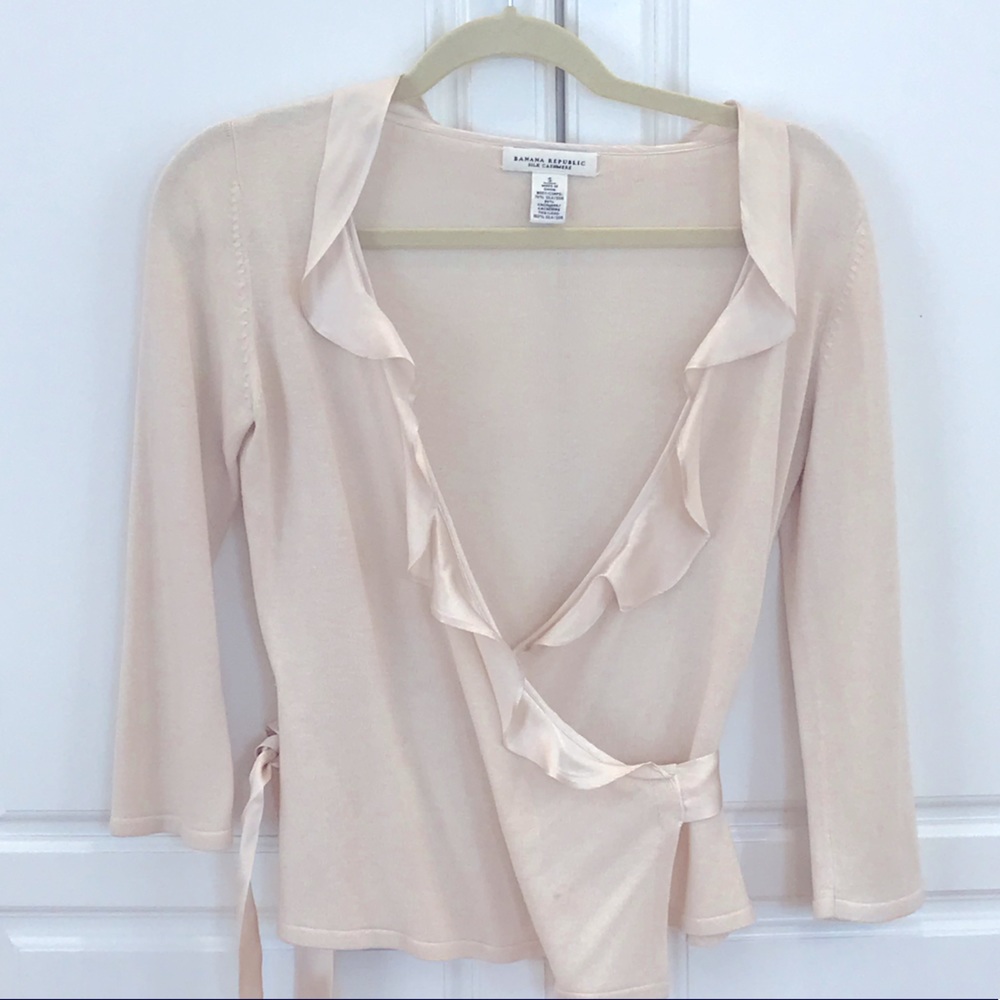BANANA REPUBLIC Cashmere and Silk Wrap Sweater